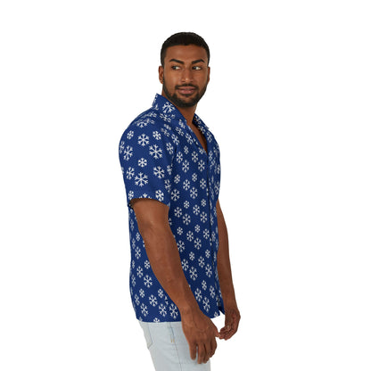 Blue Snowflake Shirt For Christmas Time or a  Party