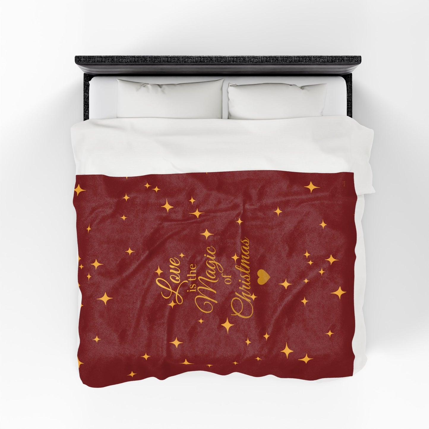 Love is the Magic of Christmas – Velveteen Throw Blanket