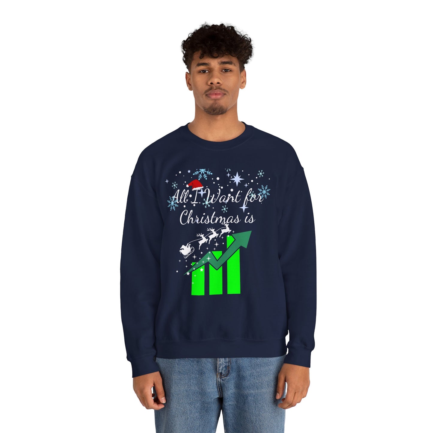 Christmas Santa Rally Sweatshirt, Stock market, Bullish