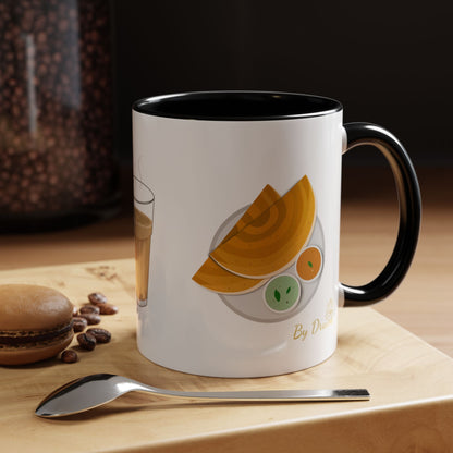 Chai, Paneer & Dosa Two-Tone Mug – By Druvs