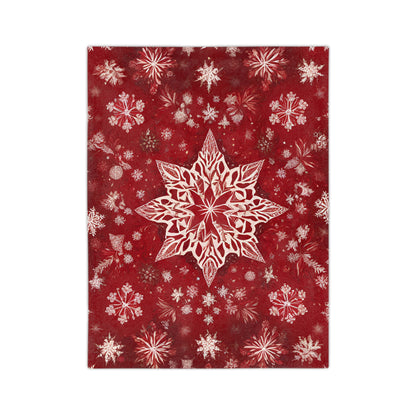 Velveteen Blanket Snowflake Star