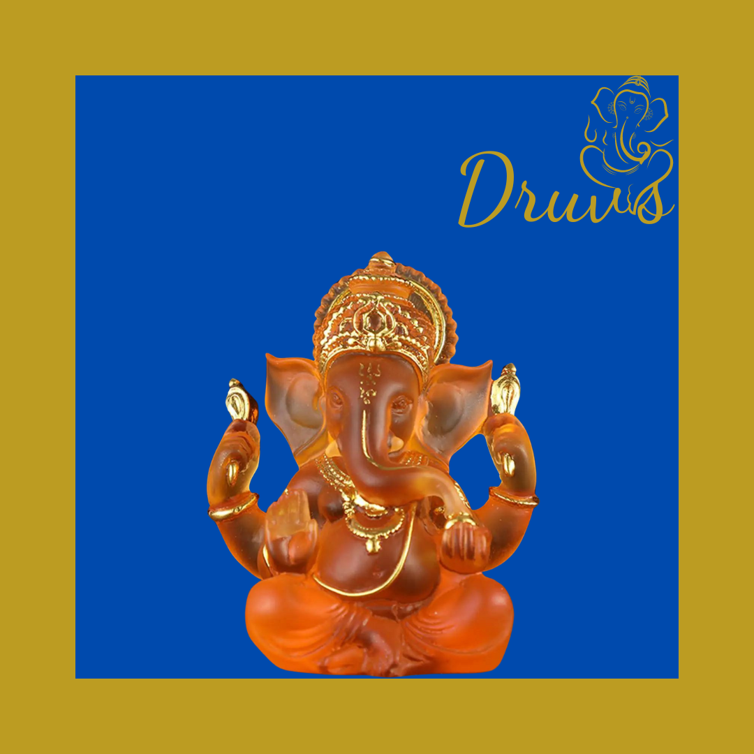 Small Ganesh Colored Glaze