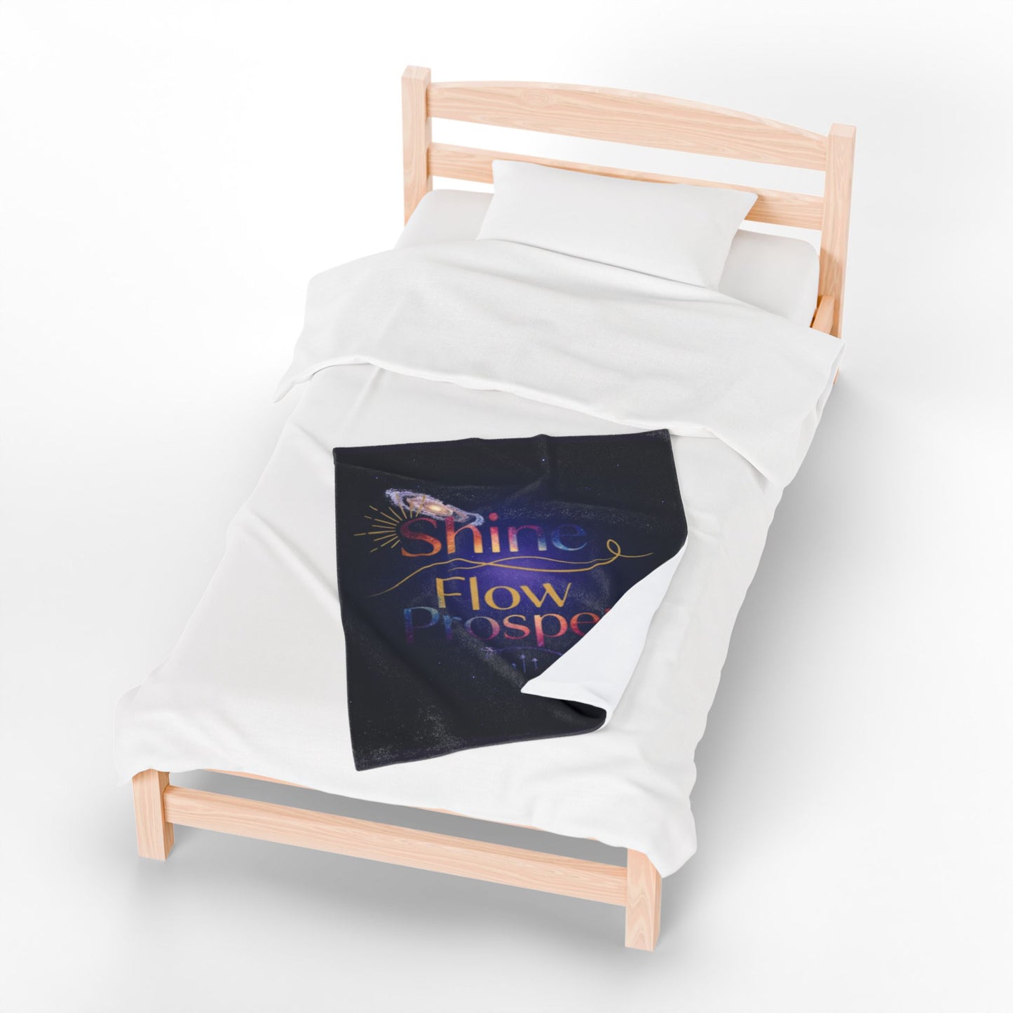 Shine Flow Prosper – Luxe Velveteen Throw Blanket