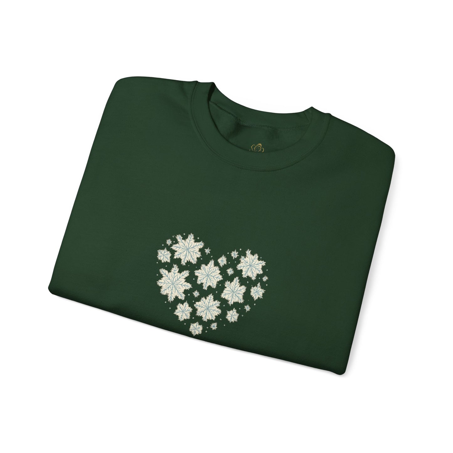Warmth Comes From Within – Winter Affirmation Sweatshirt | Heart Snowflake Cozy Edition