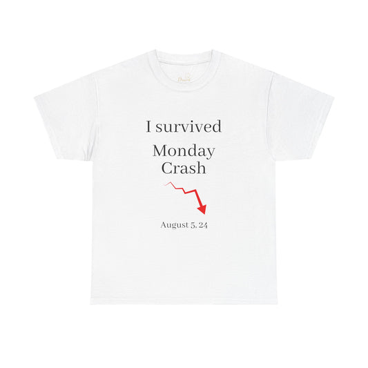 Stock Market T-Shirt - I Survived Monday Crash August 5, 2024 Unisex Tee