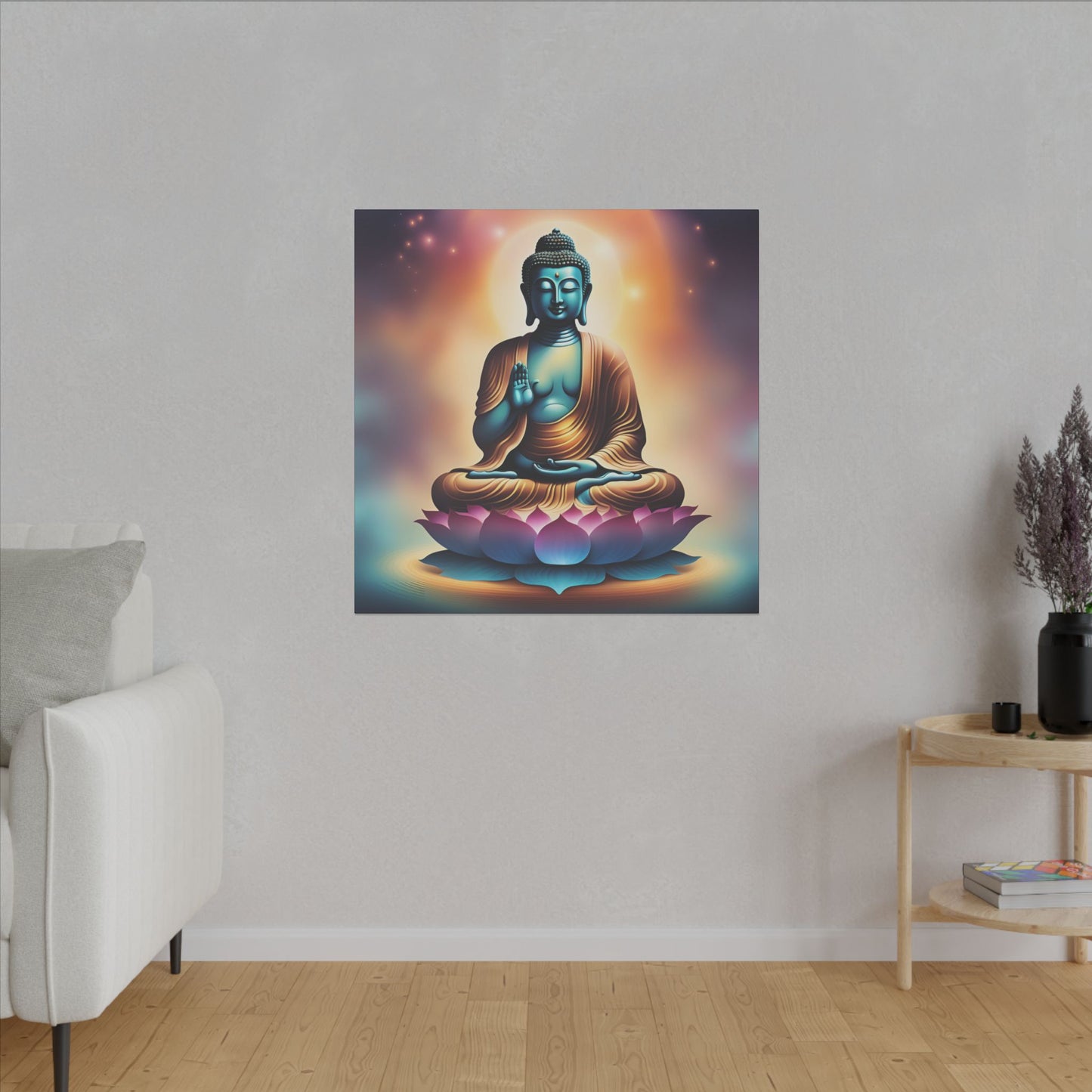 Buddha Canvas - Zen Space, Office Room, Peaceful, Gift Idea