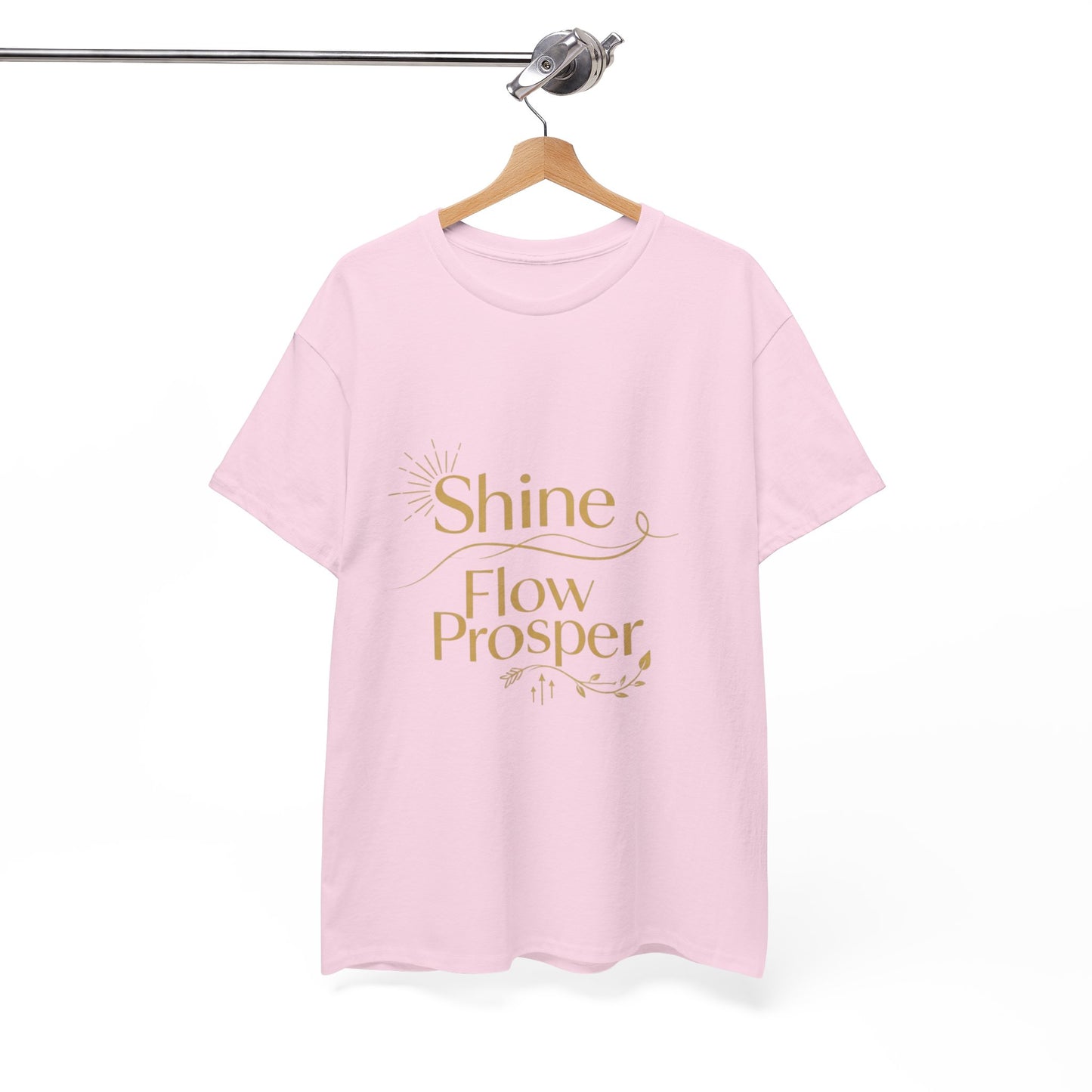 Shine Flow Prosper T-Shirt – Luxe Edition Affirmation Tee | Druvs