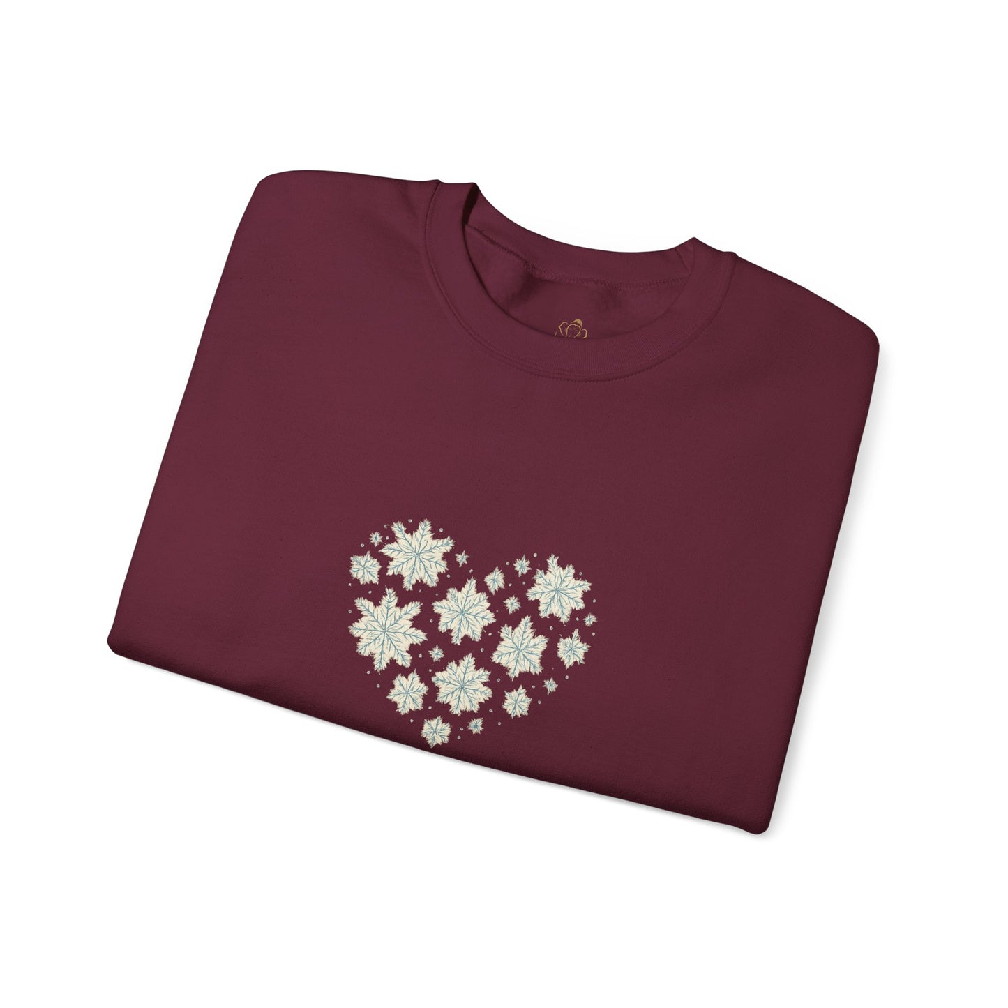Warmth Comes From Within – Winter Affirmation Sweatshirt | Heart Snowflake Cozy Edition
