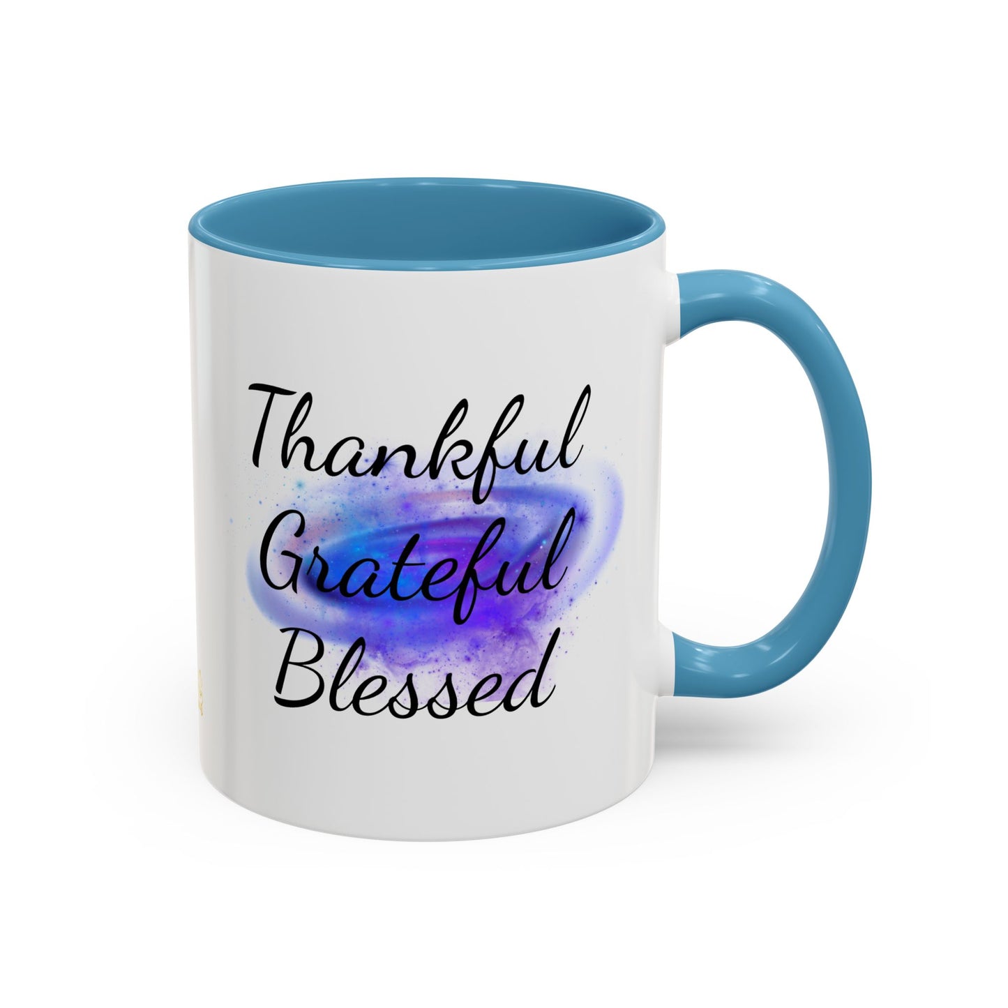 Two Tone Inspirational Mug, Gratitude Mug, Blessed, Grateful, Thankful Mug, Daily Inspirational