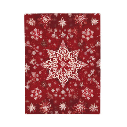 Velveteen Blanket Snowflake Star