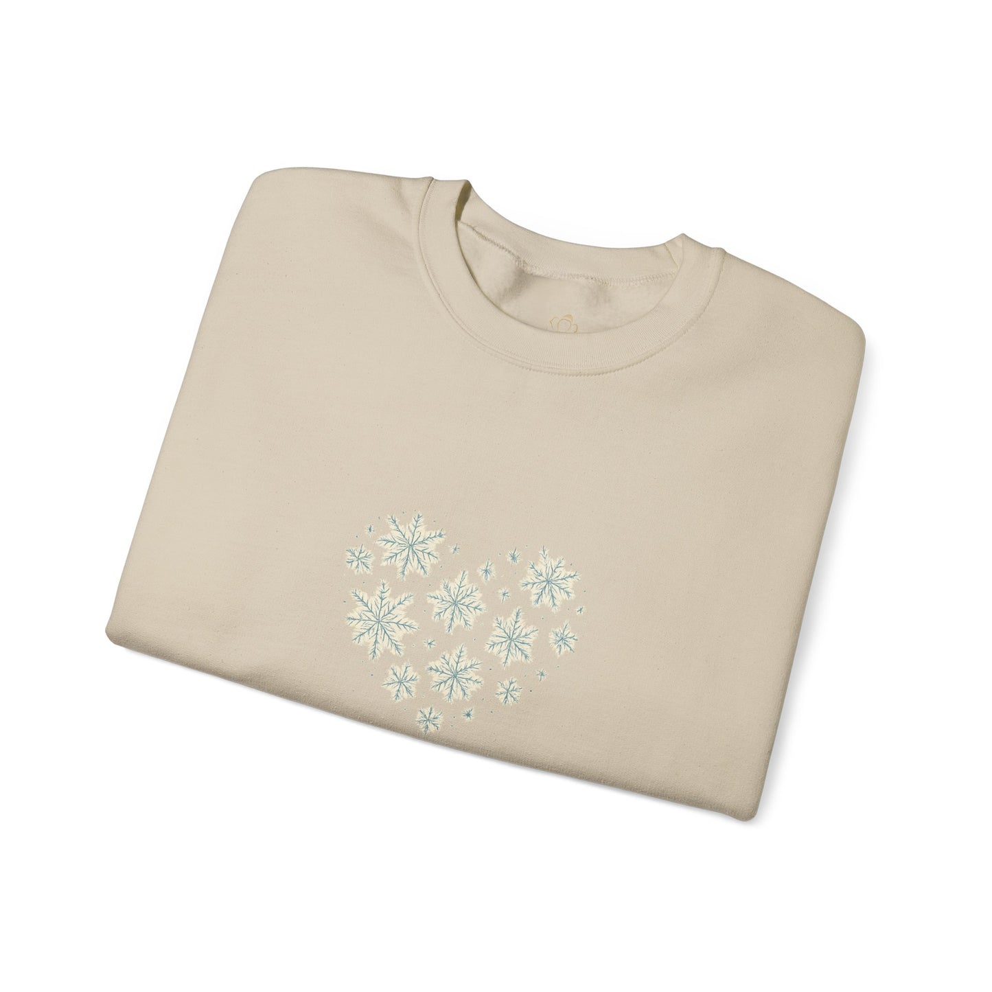 Warmth Comes From Within – Winter Affirmation Sweatshirt | Heart Snowflake Cozy Edition