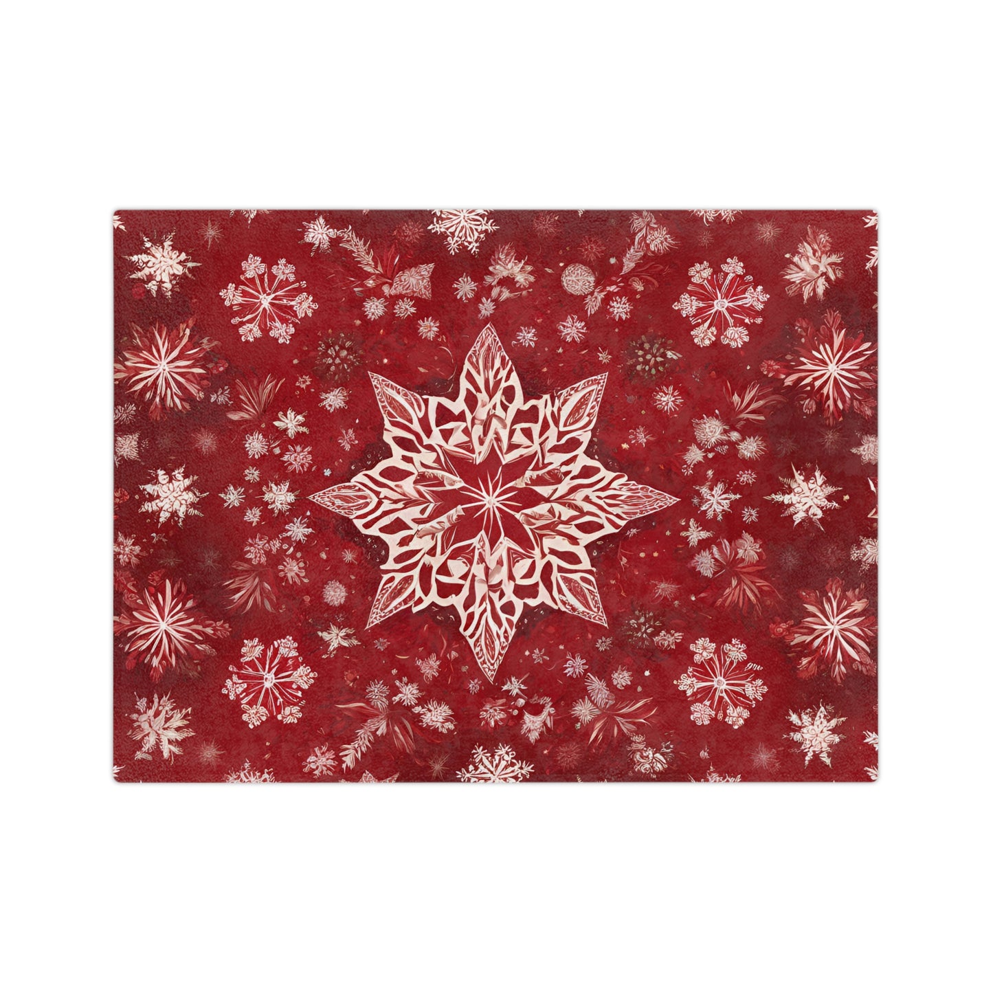 Velveteen Blanket Snowflake Star