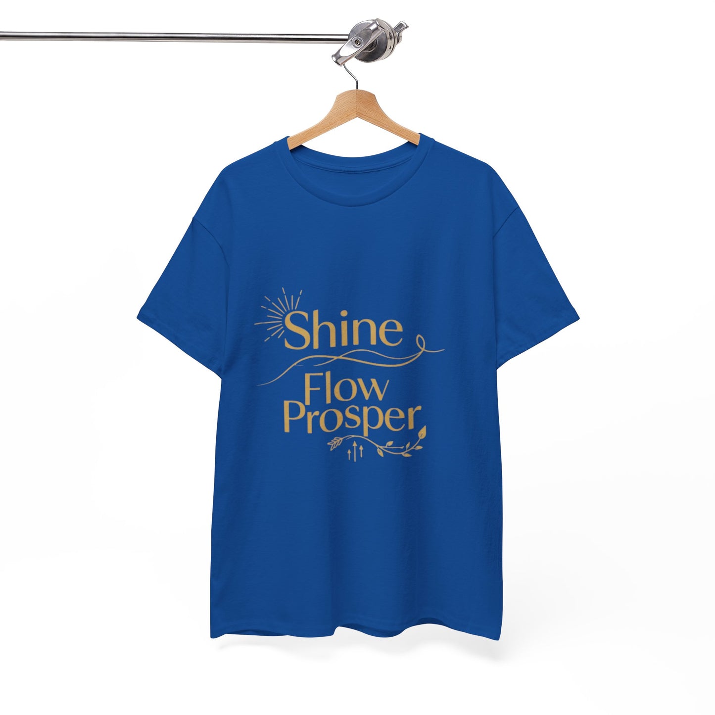 Shine Flow Prosper T-Shirt – Luxe Edition Affirmation Tee | Druvs