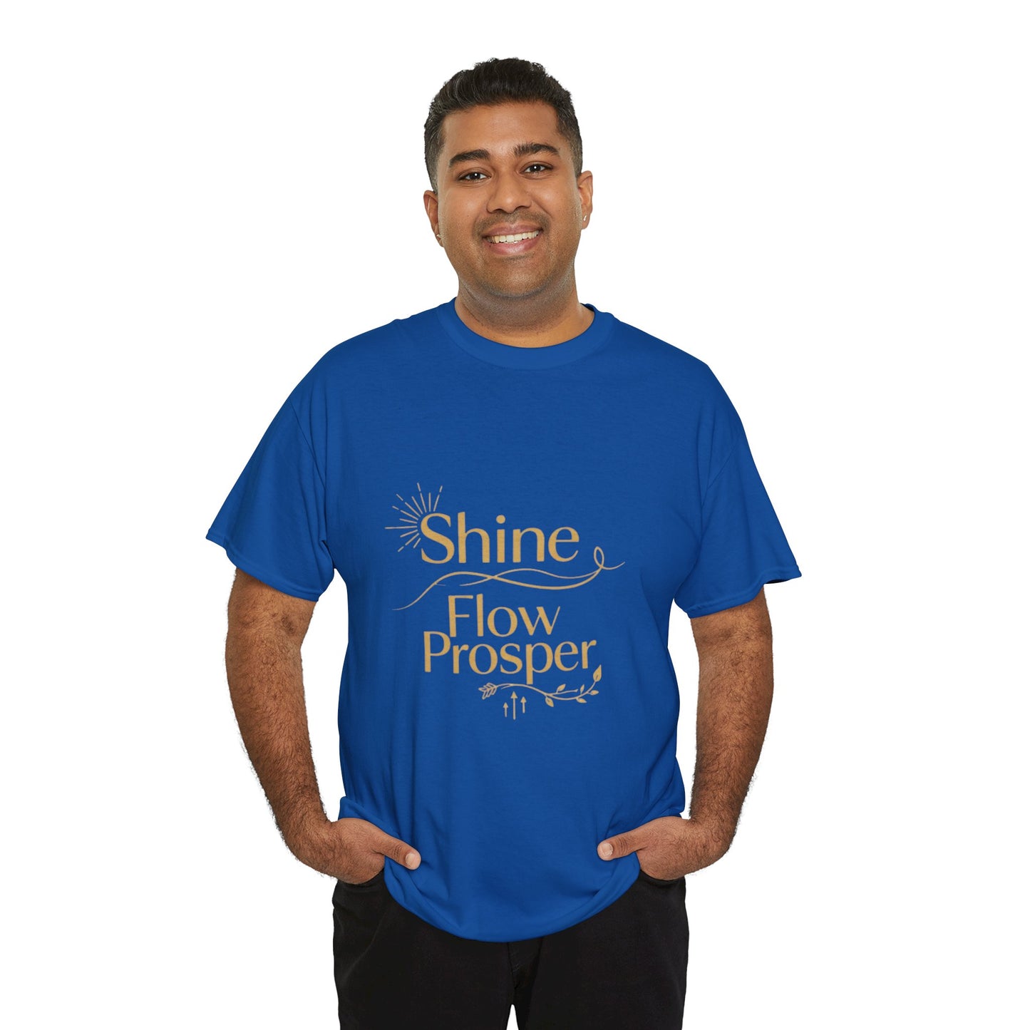 Shine Flow Prosper T-Shirt – Luxe Edition Affirmation Tee | Druvs