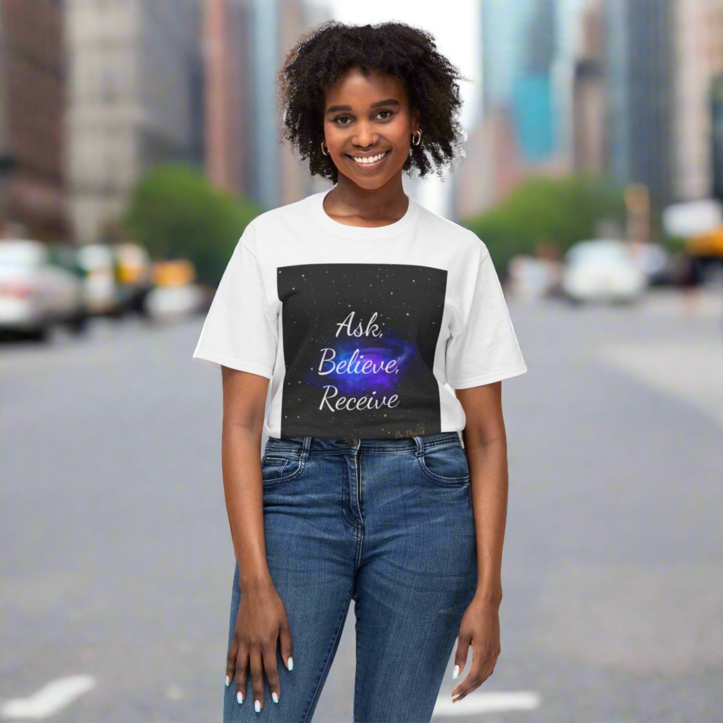 T-Shirt, Cotton, Unisex, Ask, Believe, Receive, Law of Attraction