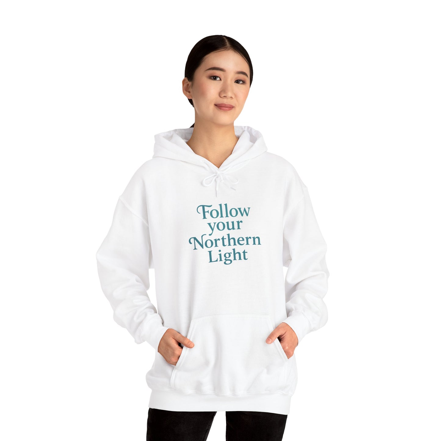 Follow Your Northern Light – Inspirational Winter Hoodie