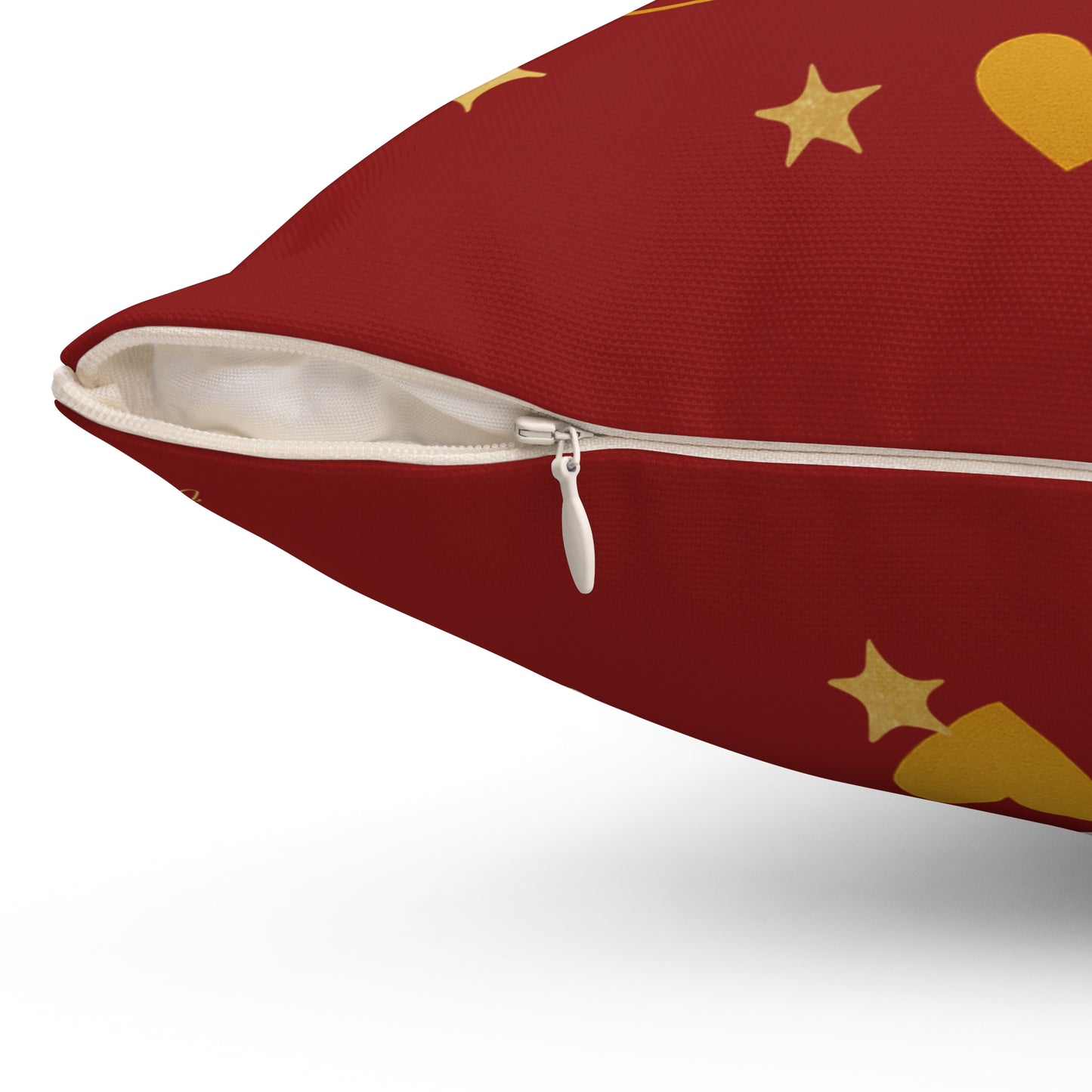 Love is the Magic of Christmas Cushion – Festive Red Throw Pillow