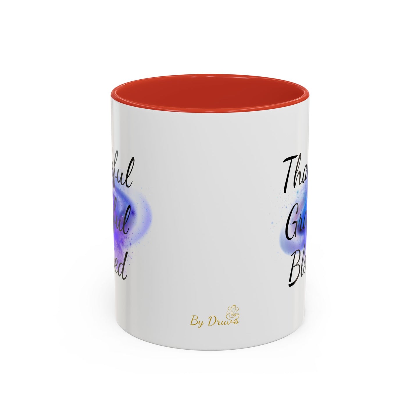 Two Tone Inspirational Mug, Gratitude Mug, Blessed, Grateful, Thankful Mug, Daily Inspirational