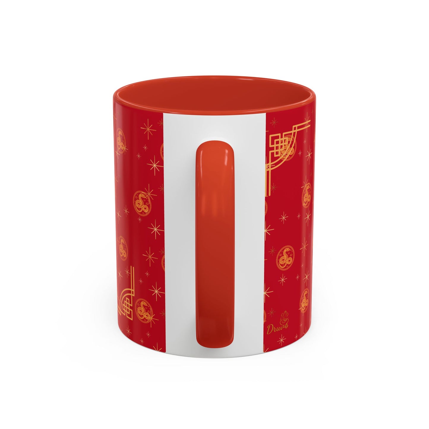 2025 Chinese New Year Mug – Year of the Snake Red & Gold Ceramic Cup