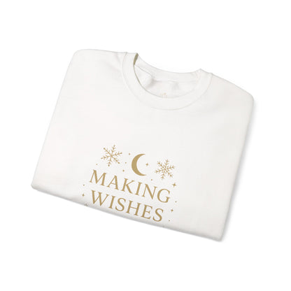 Making Wishes Come True – Celestial Snowflake Sweatshirt