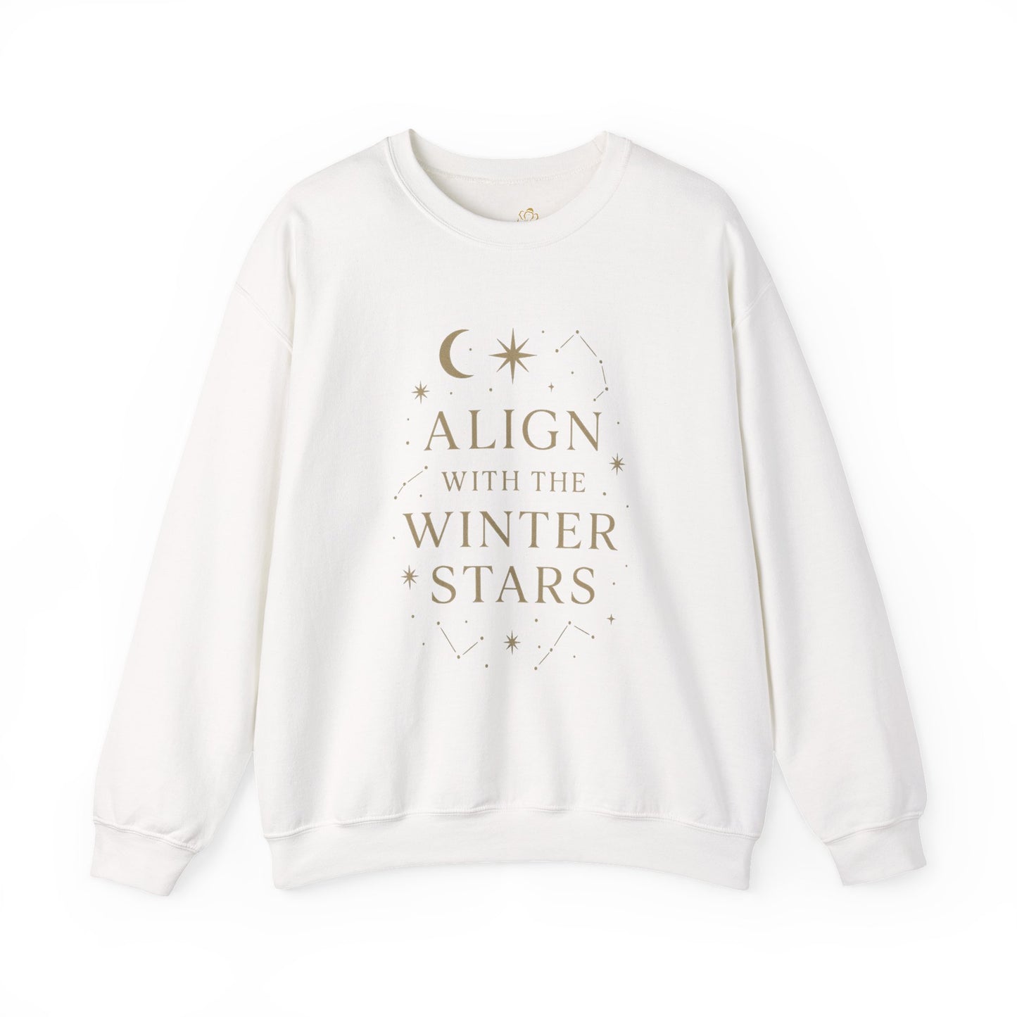 Align with the Winter Stars – Celestial Holiday Sweatshirt | Spiritual Winter Vibes