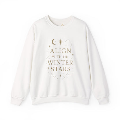 Align with the Winter Stars – Celestial Holiday Sweatshirt | Spiritual Winter Vibes
