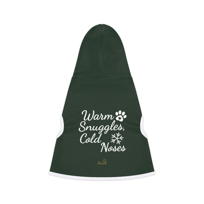 Warm Snuggles, Cold Noses – Christmas Pet Hoodie | Cozy Winter Dog Outfit by Druvs