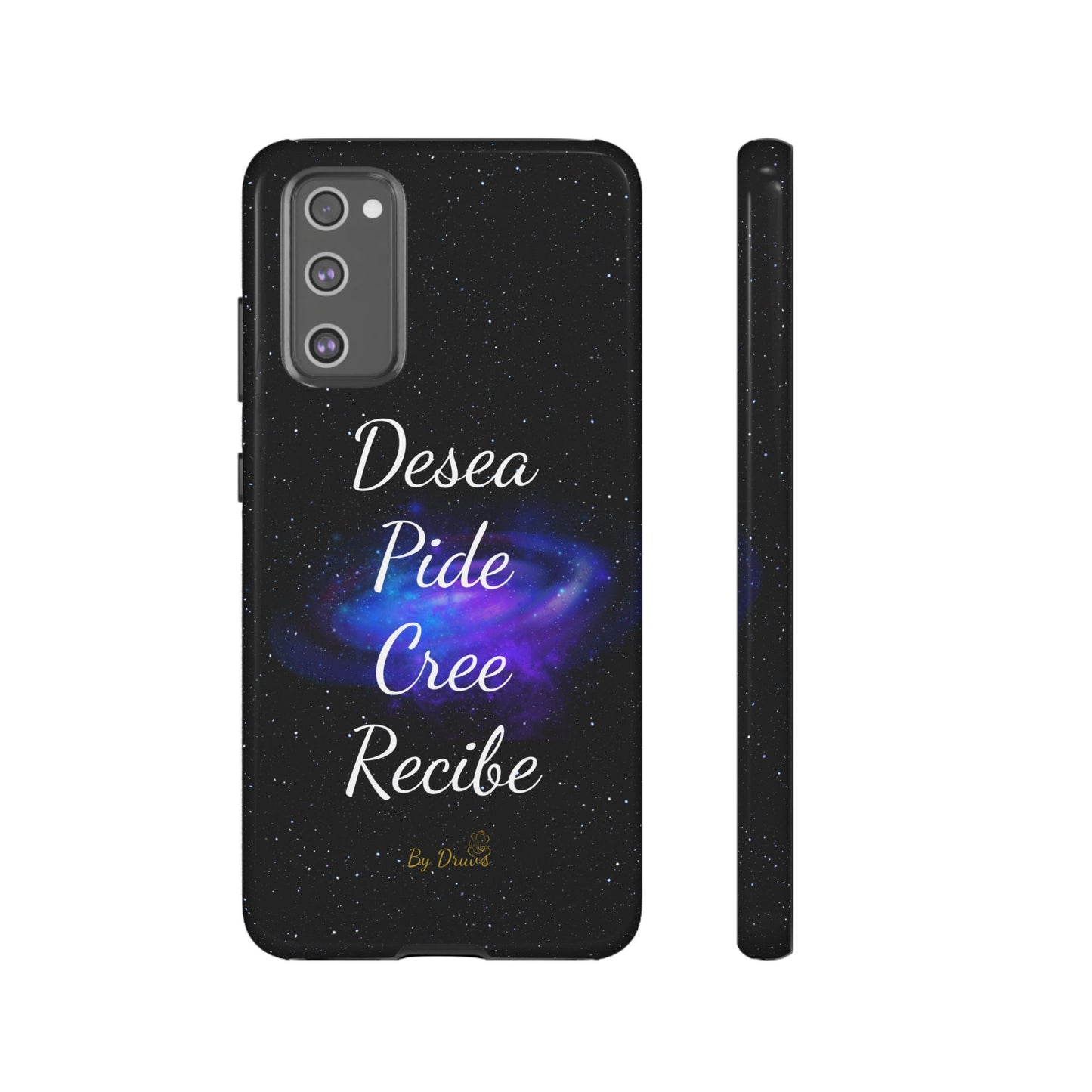 Funda para Móvil, Desea, Pide, Cree, Recibe, Ley de Atracción, Pensamiento Positivo,  iPhone, Samsung, Google Pixel, Carcasa para movil