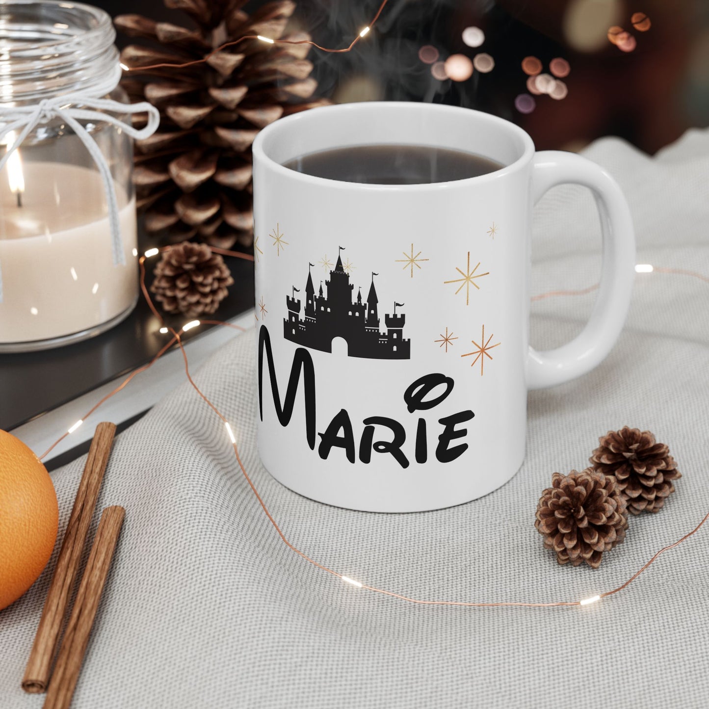 Personalized Castle Mug – Custom Name Magic Mug for Disney Lovers