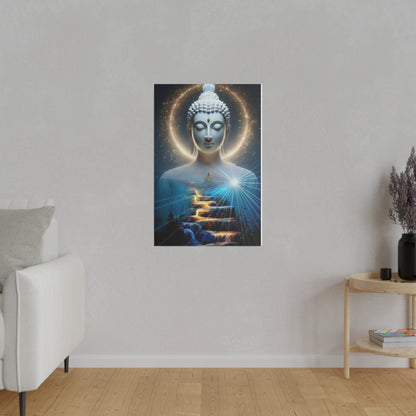 Buddha Canvas - Zen Space, Office Room, Peaceful, Gift Idea, Inspirational, Birthday, Thanksgiving