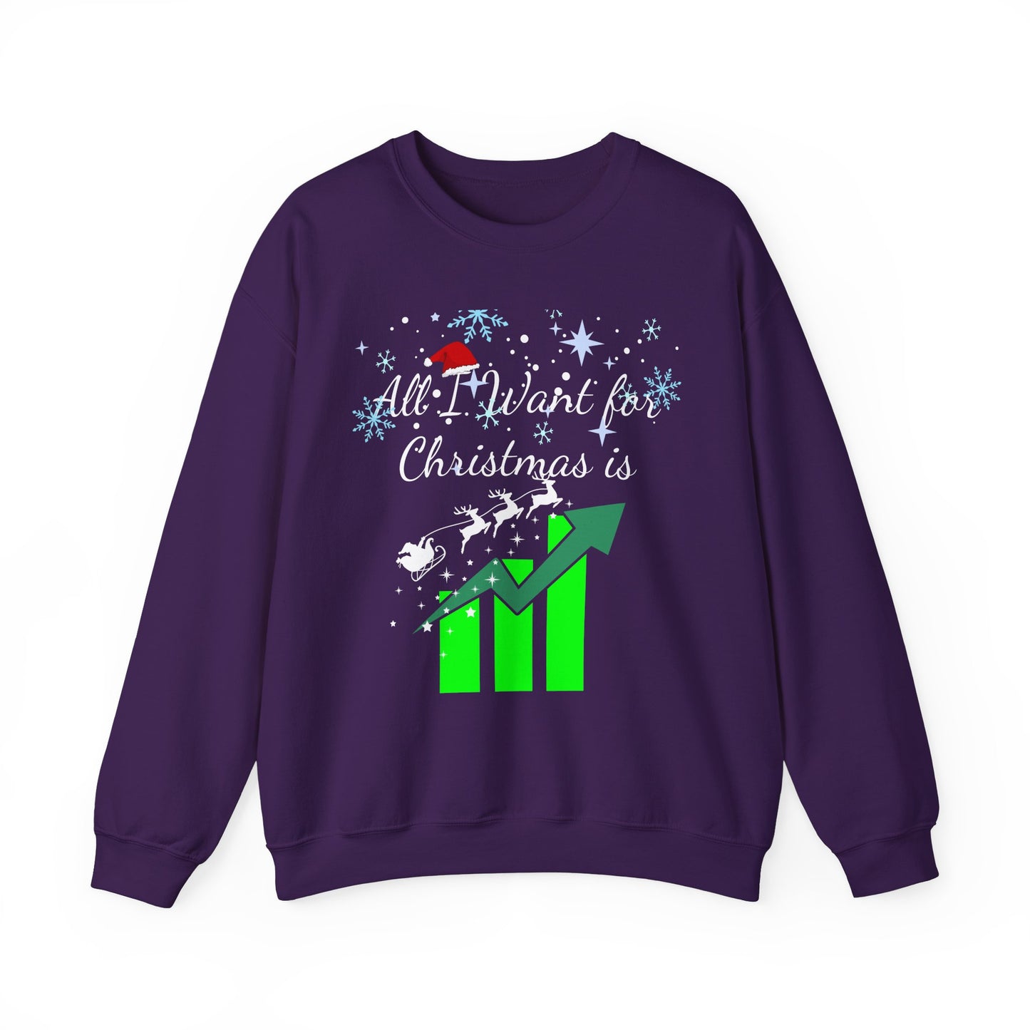 Christmas Santa Rally Sweatshirt, Stock market, Bullish