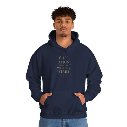 Align with the Winter Stars – Celestial Spiritual Hoodie