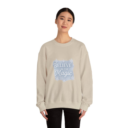 Believe in the Magic Winter Sweatshirt – Unisex Cozy Christmas Crewneck