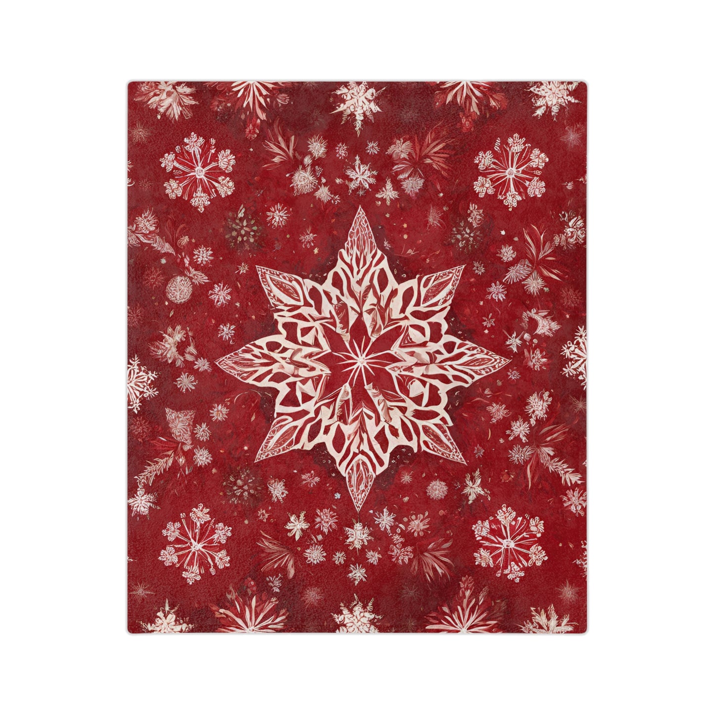 Velveteen Blanket Snowflake Star