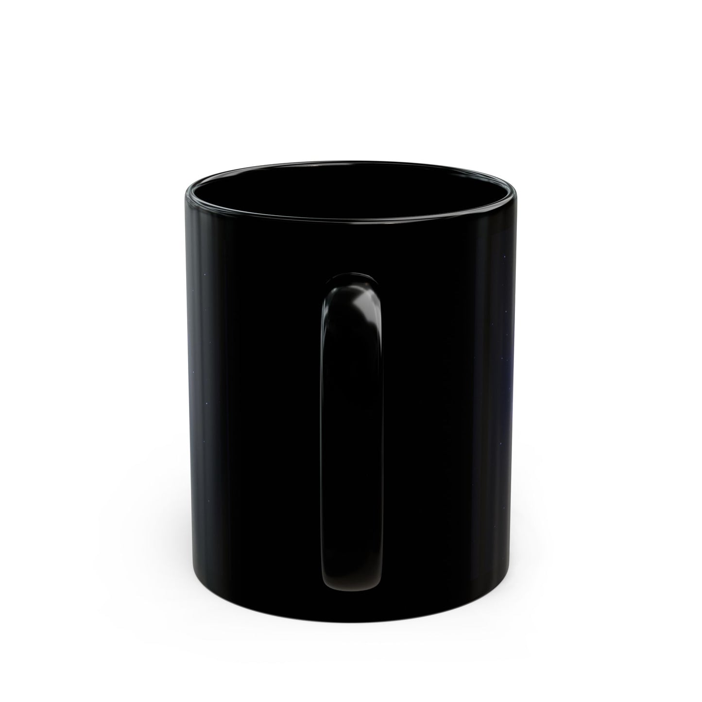 Shine Flow Prosper Mug – Cosmic Manifestation Black Edition | By Druvs