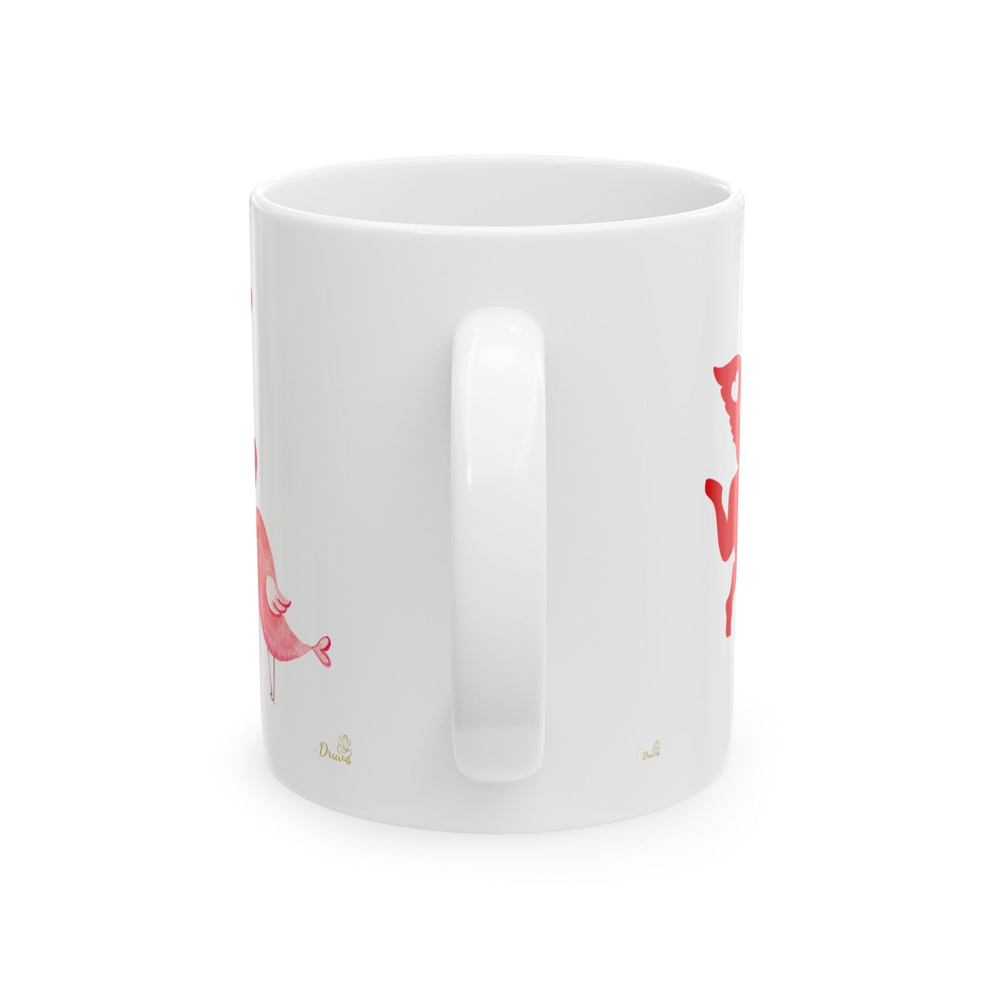 You Complete Me Mug – Valentine's Day Ceramic Cup with Cupid & Lovebirds