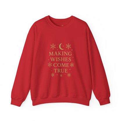 Making Wishes Come True – Celestial Snowflake Sweatshirt
