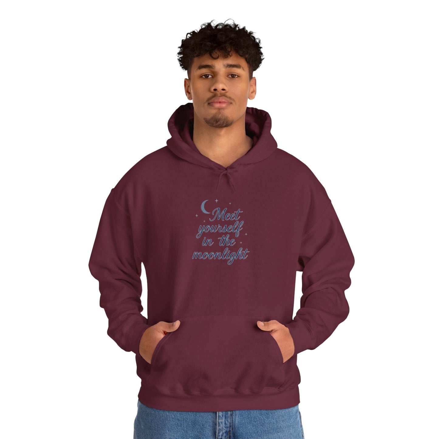 Meet Yourself in the Moonlight – Spiritual Moon Hoodie