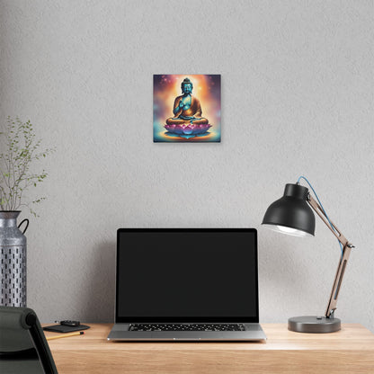 Vibrant Cosmic Buddha Canvas – Spiritual Wall Art for Zen Spaces