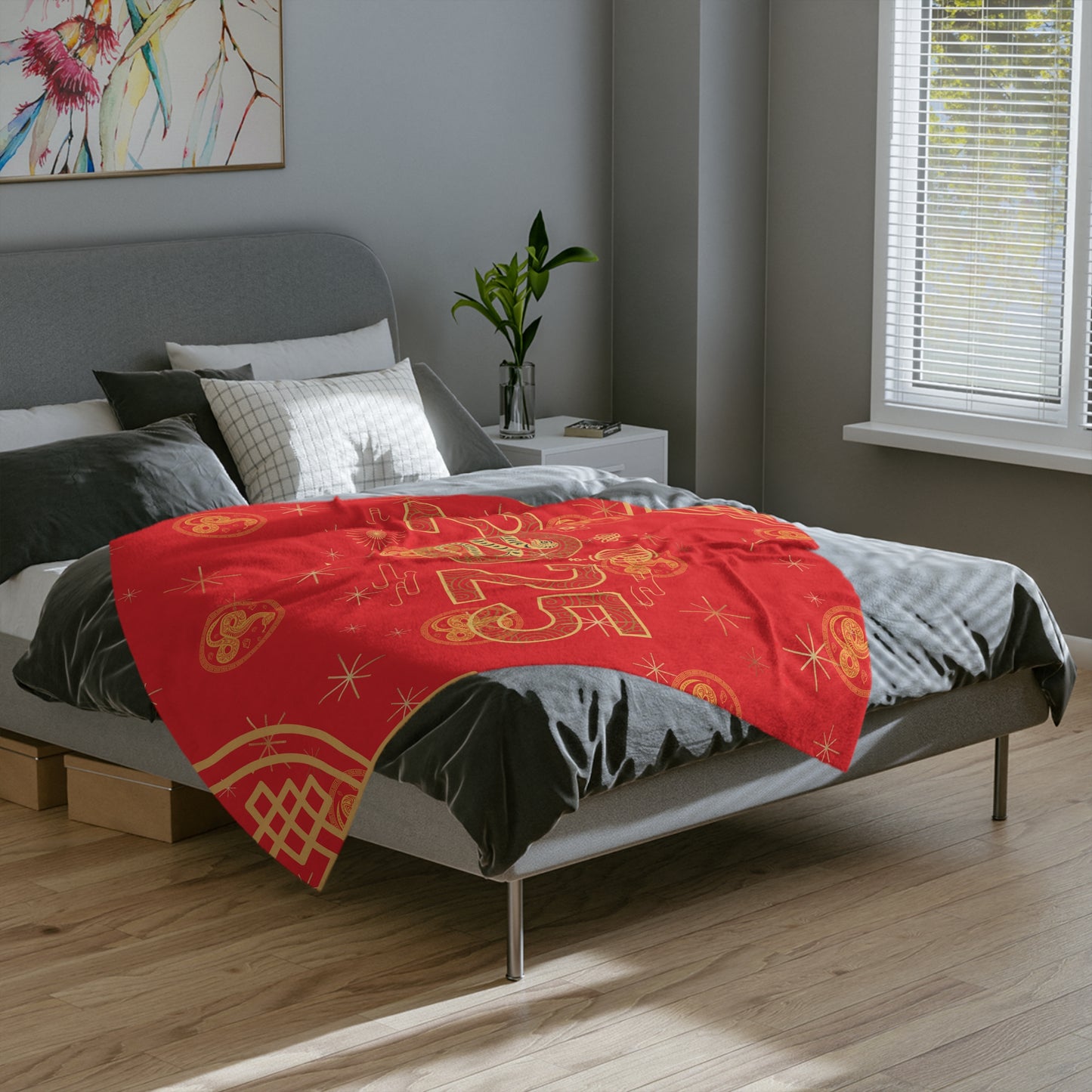 Year of Snake Chinese New Year Red Blanket Blanket