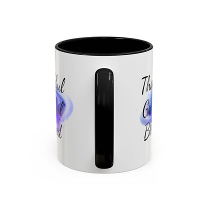 Two Tone Inspirational Mug, Gratitude Mug, Blessed, Grateful, Thankful Mug, Daily Inspirational