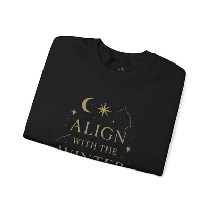 Align with the Winter Stars – Celestial Holiday Sweatshirt | Spiritual Winter Vibes