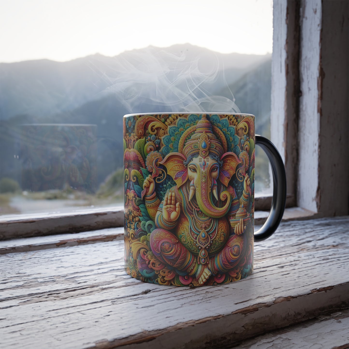 Ganesh Mug | Lord Ganesha Coffee Cup | Hindu Gift | Spiritual Mug | Meditation Tea Cup | Yoga Gift