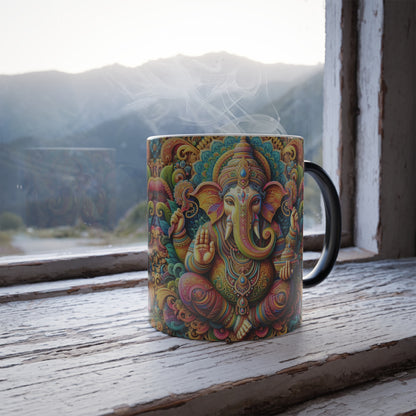 Ganesh Mug | Lord Ganesha Coffee Cup | Hindu Gift | Spiritual Mug | Meditation Tea Cup | Yoga Gift