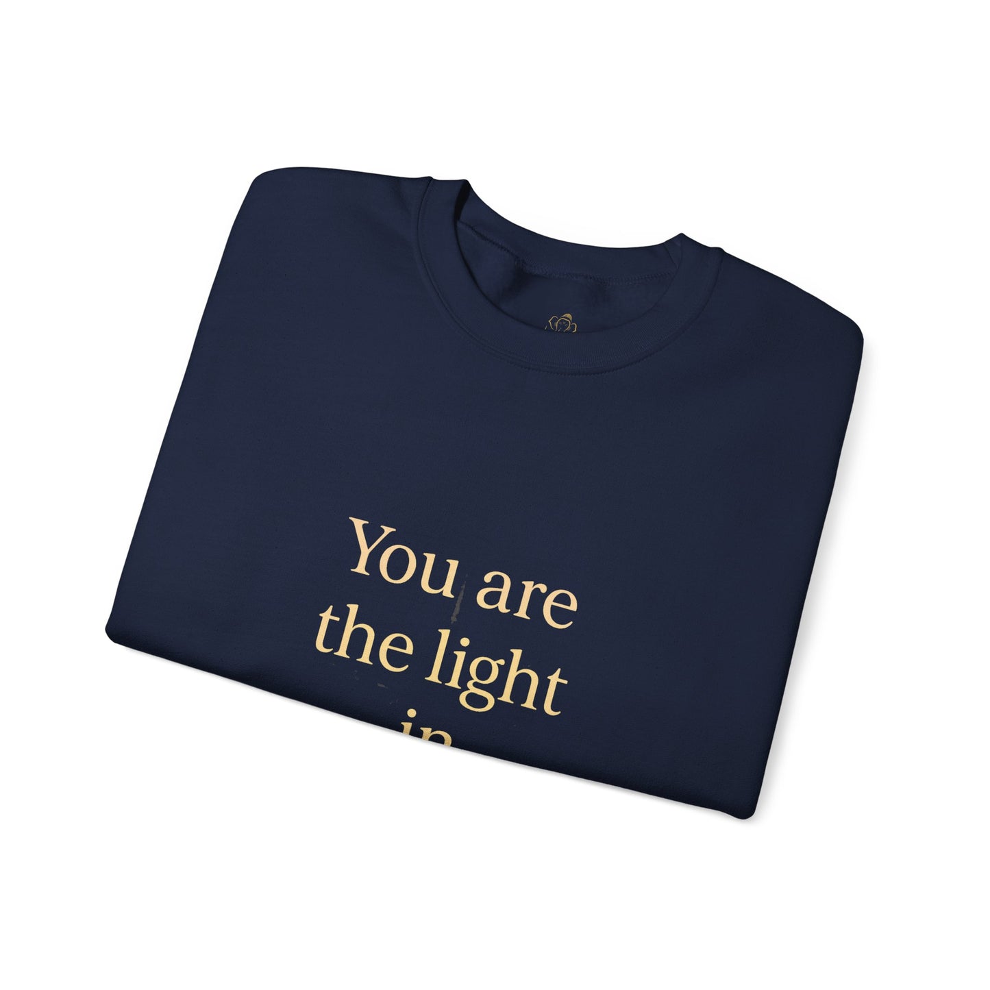 You Are the Light in Winter’s Heart – Inspirational Quote Sweatshirt (Unisex)