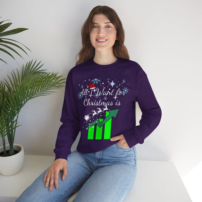 Christmas Santa Rally Sweatshirt, Stock market, Bullish