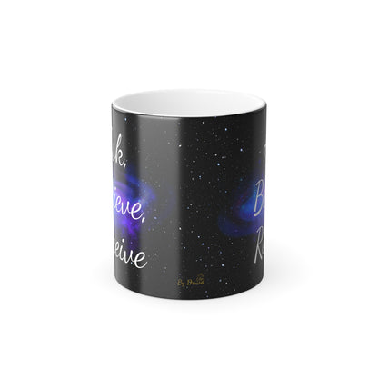 Ask. Believe. Receive. Color-Changing Magic Mug – Cosmic Morphing Affirmation Cup