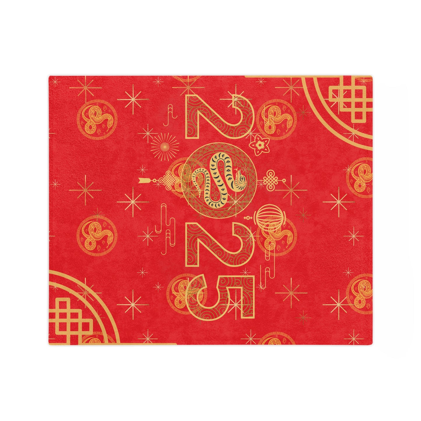 Year of Snake Chinese New Year Red Blanket Blanket