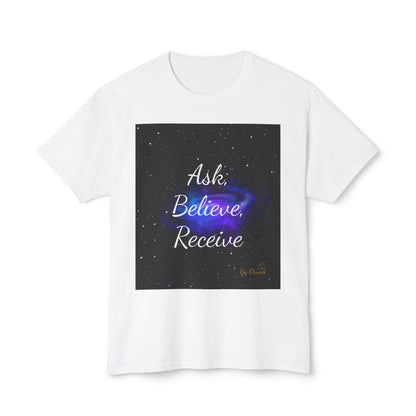 T-Shirt, Cotton, Unisex, Ask, Believe, Receive, Law of Attraction