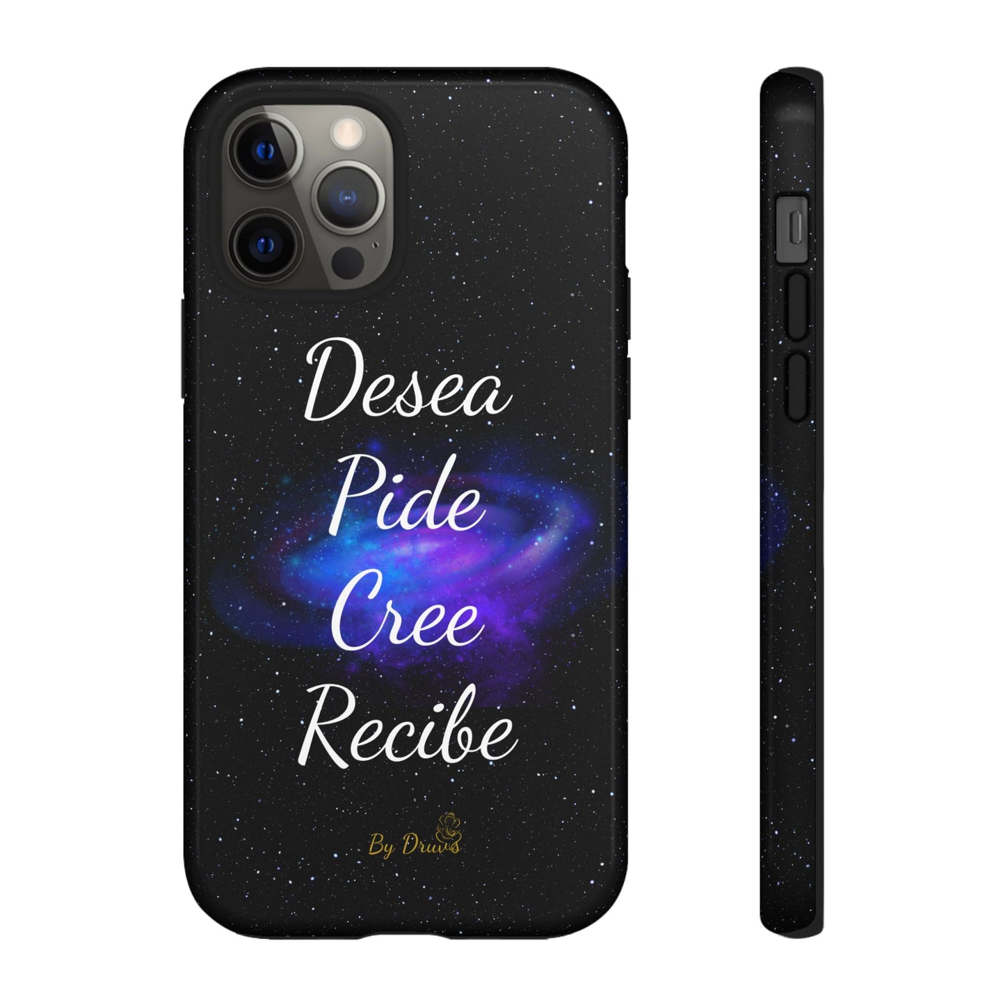 Funda para Móvil, Desea, Pide, Cree, Recibe, Ley de Atracción, Pensamiento Positivo,  iPhone, Samsung, Google Pixel, Carcasa para movil